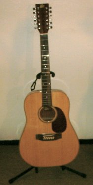 Rogue Herringbone 12-String Acoustic Guitar